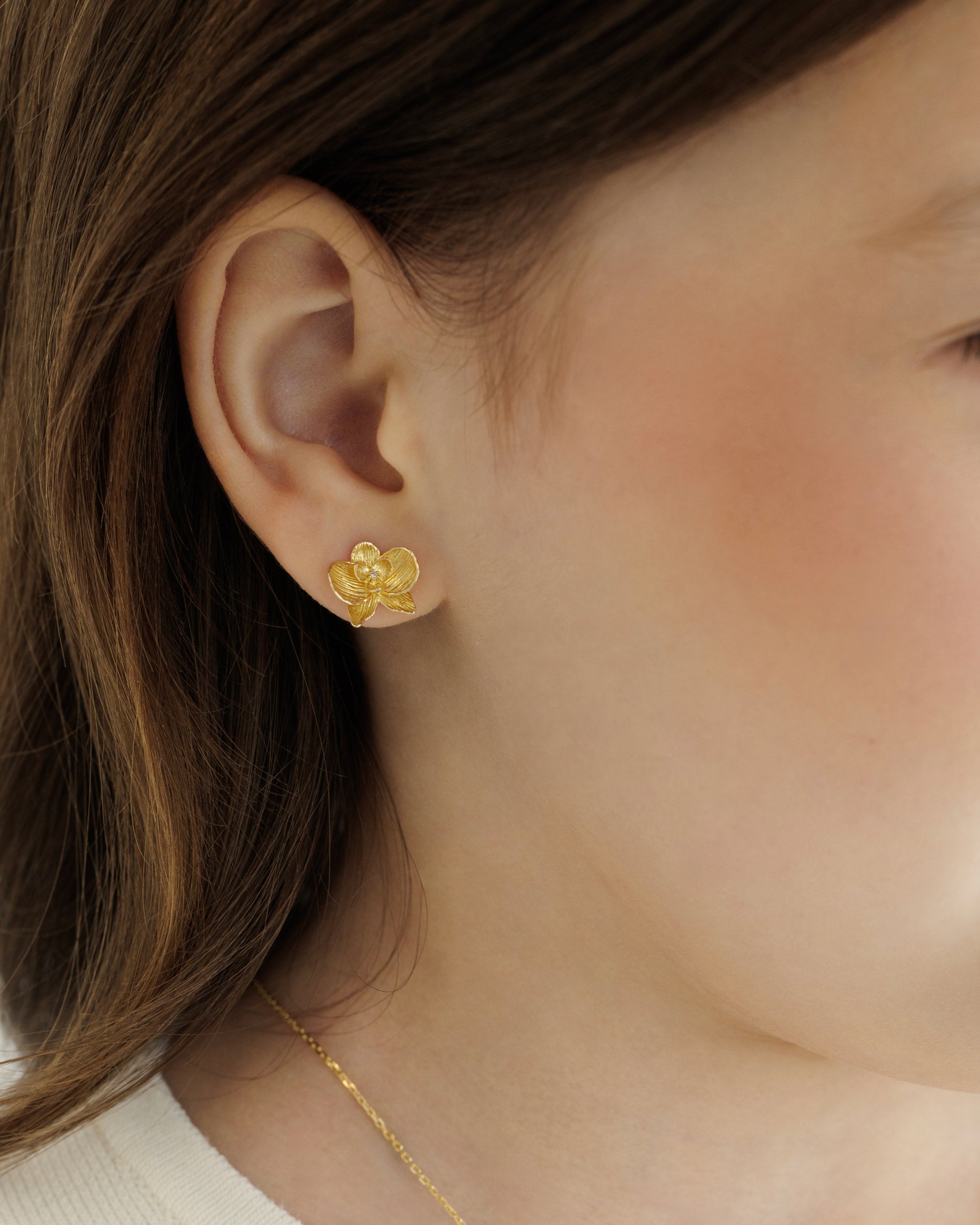 Gold Stud Earrings
